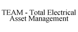 TEAM - TOTAL ELECTRICAL ASSET MANAGEMENT trademark