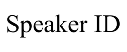 SPEAKER ID trademark