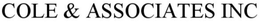 COLE & ASSOCIATES INC trademark