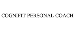 COGNIFIT PERSONAL COACH trademark
