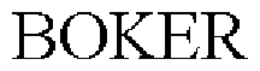 BOKER trademark