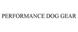 PERFORMANCE DOG GEAR trademark