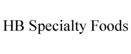 HB SPECIALTY FOODS trademark