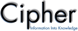 CIPHER INFORMATION INTO KNOWLEDGE trademark