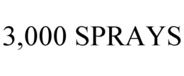 3,000 SPRAYS trademark