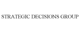 STRATEGIC DECISIONS GROUP trademark
