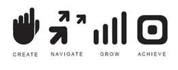 CREATE NAVIGATE GROW ACHIEVE trademark
