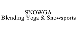 SNOWGA BLENDING YOGA & SNOWSPORTS trademark