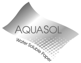 AQUASOL WATER SOLUBLE PAPER trademark
