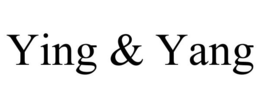 YING & YANG trademark