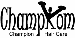 CHAMPKOM CHAMPION HAIR CARE trademark