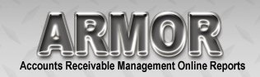 ARMOR ACCOUNTS RECEIVABLE MANAGEMENT ONLINE REPORTS trademark