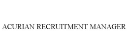 ACURIAN RECRUITMENT MANAGER trademark