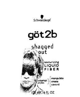 SCHWARZKOPF GÖT2BE SHAGGED OUT TEXTURIZING LIQUID FIBER 4: UNKEMPT STYLES MANIPULATE CREATE CONTROL 175 MLE 6 FL OZ trademark