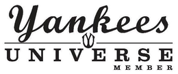 YANKEES YU UNIVERSE MEMBER trademark