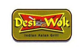 DESI WOK INDIAN ASIAN GRILL trademark