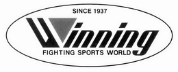 SINCE 1937 WINNING FIGHTING SPORTS WORLD trademark