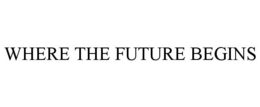 WHERE THE FUTURE BEGINS trademark