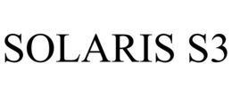 SOLARIS S3 trademark