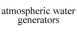 ATMOSPHERIC WATER GENERATORS trademark