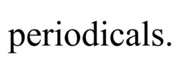 PERIODICALS. trademark