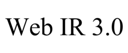 WEB IR 3.0 trademark