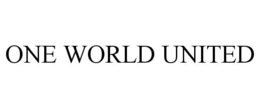 ONE WORLD UNITED trademark