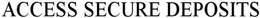 ACCESS SECURE DEPOSITS trademark