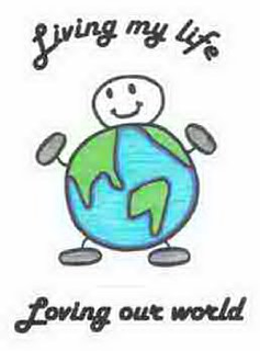 LIVING MY LIFE LOVING OUR WORLD trademark