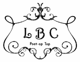 L B C POST-OP TOP trademark