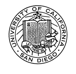 UNIVERSITY OF CALIFORNIA · SAN DIEGO · LET THERE BE LIGHT trademark