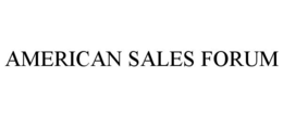AMERICAN SALES FORUM trademark