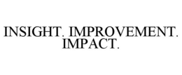 INSIGHT. IMPROVEMENT. IMPACT. trademark