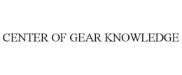 CENTER OF GEAR KNOWLEDGE trademark