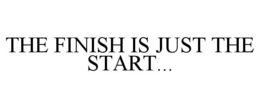 THE FINISH IS JUST THE START... trademark