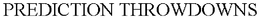 PREDICTION THROWDOWNS trademark