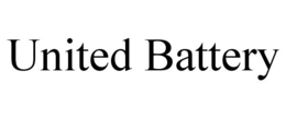 UNITED BATTERY trademark