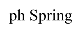 PH SPRING trademark