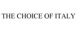 THE CHOICE OF ITALY trademark
