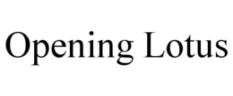 OPENING LOTUS trademark