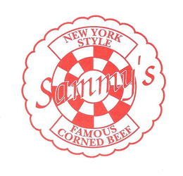 NEW YORK STYLE SAMMY'S FAMOUS CORNED BEEF trademark