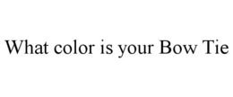 WHAT COLOR IS YOUR BOW TIE trademark