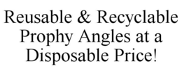 REUSABLE & RECYCLABLE PROPHY ANGLES AT A DISPOSABLE PRICE! trademark