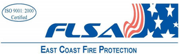 FLSA EAST COAST FIRE PROTECTION ISO 9001 : 2000 CERTIFIED trademark