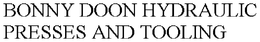 BONNY DOON HYDRAULIC PRESSES AND TOOLING trademark