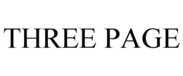 THREE PAGE trademark
