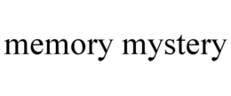 MEMORY MYSTERY trademark