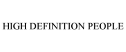 HIGH DEFINITION PEOPLE trademark