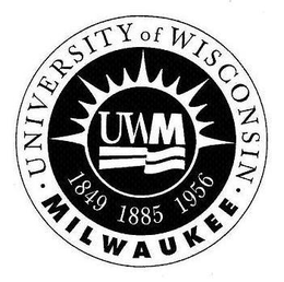 UNIVERSITY OF WISCONSIN · MILWAUKEE · UWM 1849 1885 1956 trademark