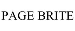 PAGE BRITE trademark